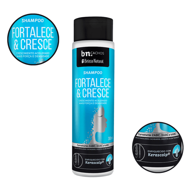 Shampoo Fortalece e Cresce 300ml | bn.Cachos